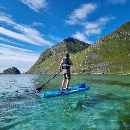 Feriehus Med Flott Havutsikt Ved Hauklandstranden Лекнес Экстерьер фото