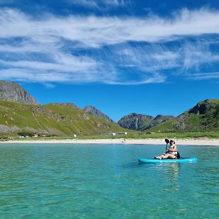 Feriehus Med Flott Havutsikt Ved Hauklandstranden Лекнес Экстерьер фото