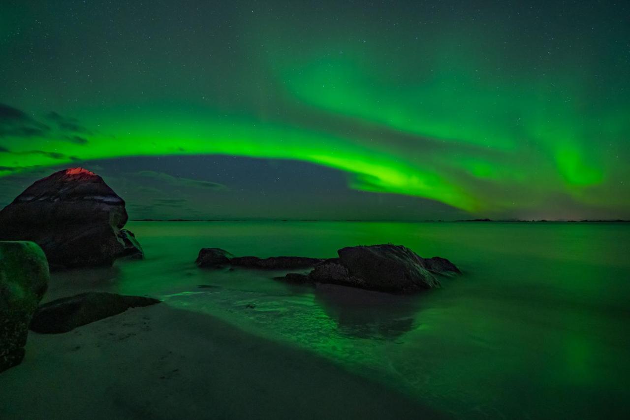 Feriehus Med Flott Havutsikt Ved Hauklandstranden Лекнес Экстерьер фото