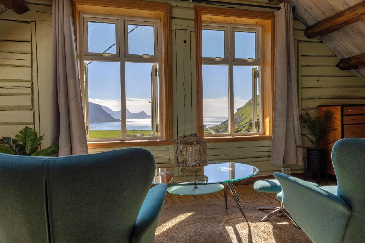 Feriehus Med Flott Havutsikt Ved Hauklandstranden Лекнес Экстерьер фото
