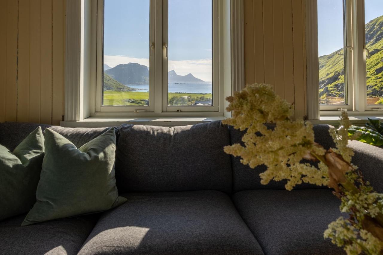 Feriehus Med Flott Havutsikt Ved Hauklandstranden Лекнес Экстерьер фото