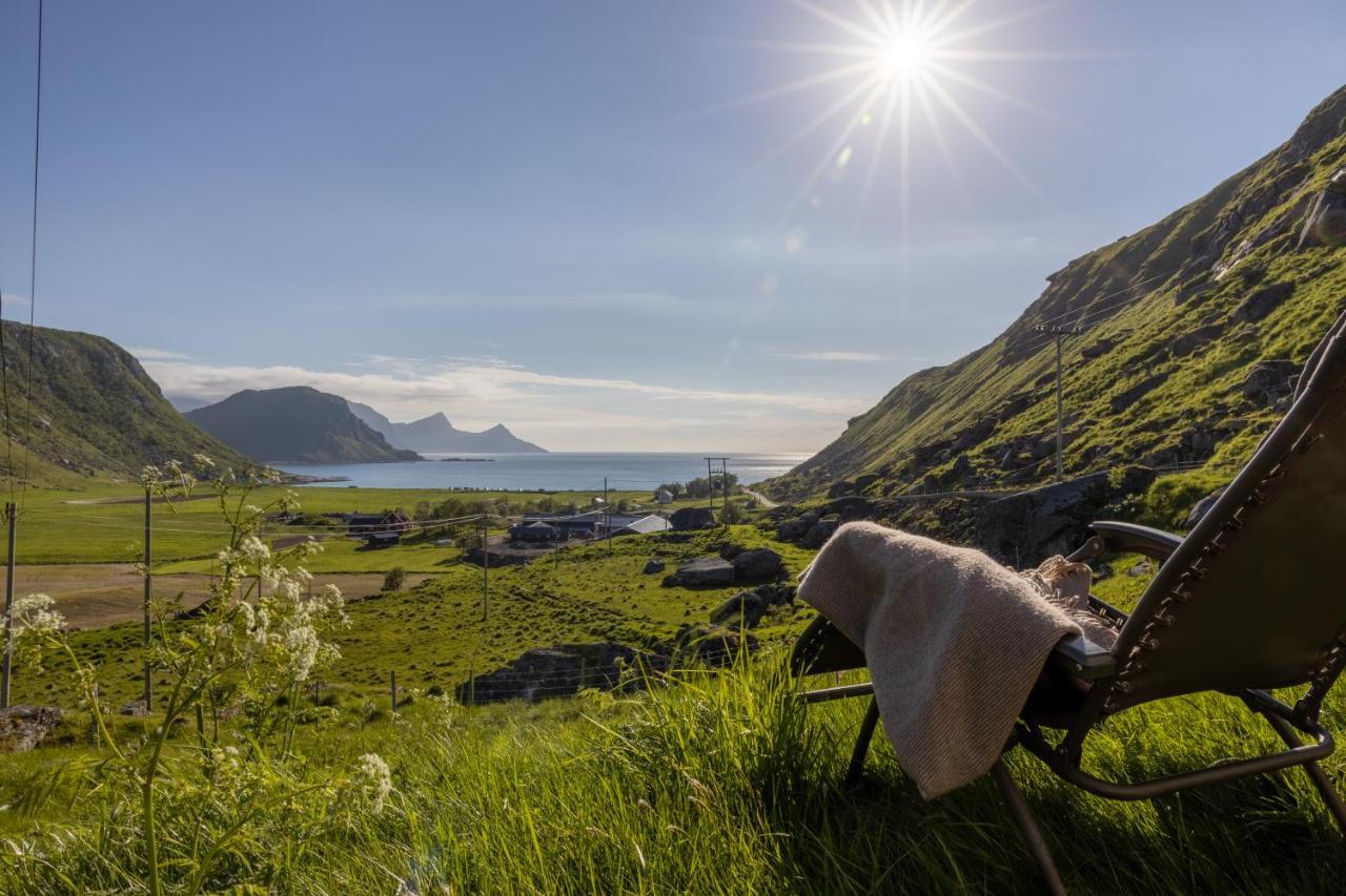 Feriehus Med Flott Havutsikt Ved Hauklandstranden Лекнес Экстерьер фото