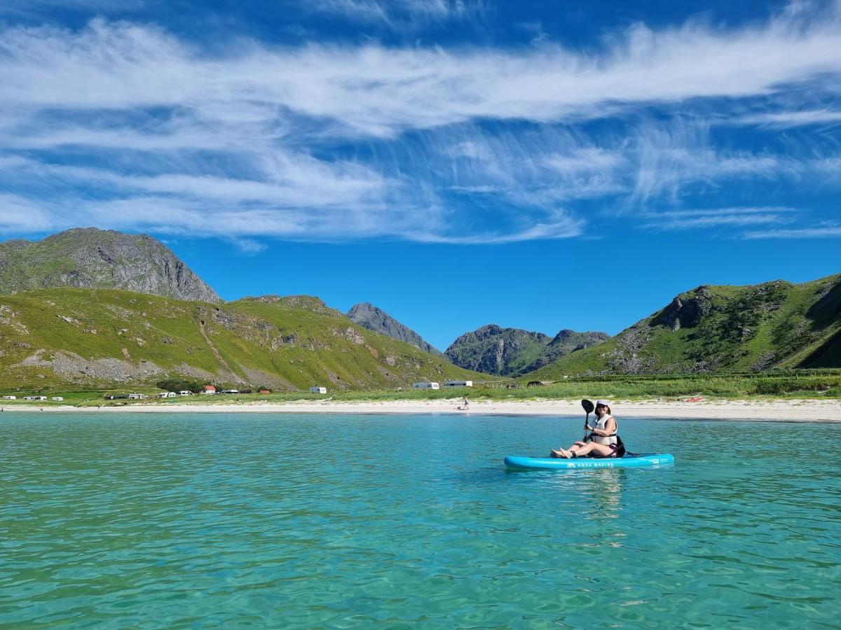 Feriehus Med Flott Havutsikt Ved Hauklandstranden Лекнес Экстерьер фото